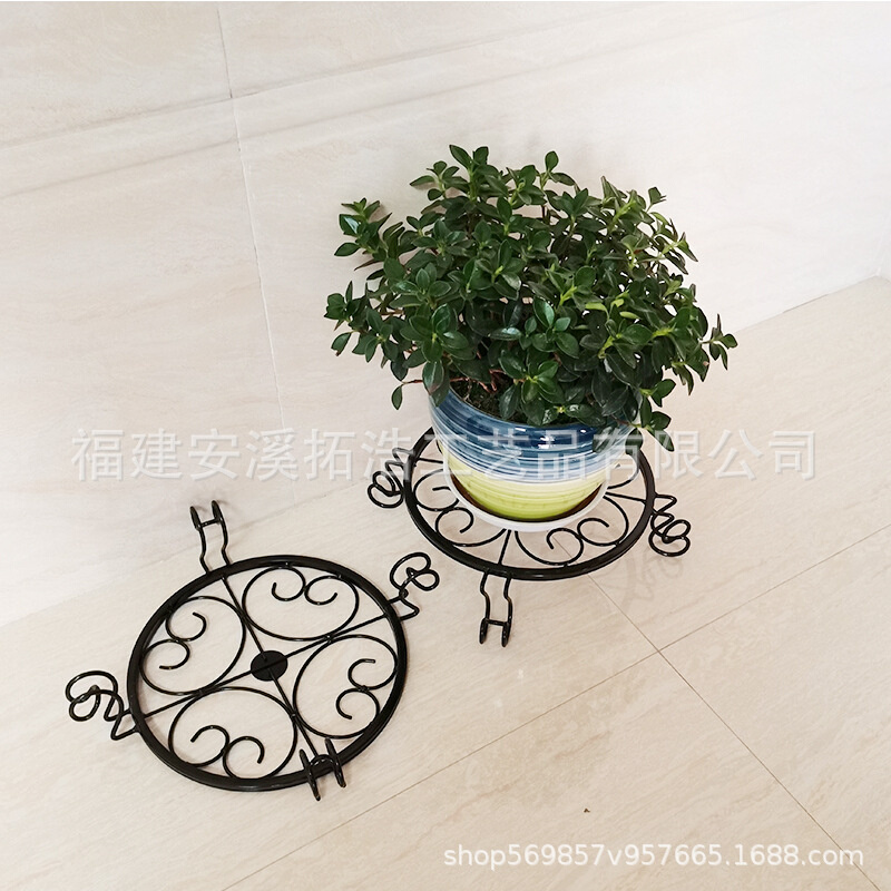 客厅铁艺花架室内置物架铁艺落地式阳台绿萝吊兰放花盆的花架子
