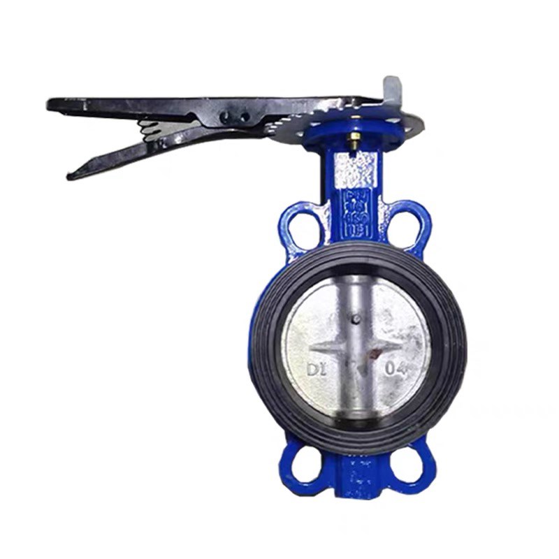 D71X-16手柄对夹式蝶阀手动软密封B蝶阀DN40 50 65 80 100