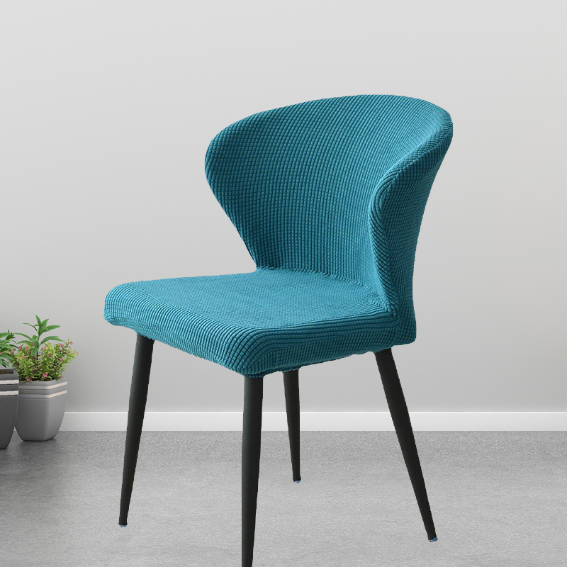 弧形椅套半e圆形椅子套罩坐垫靠背一体家用弹力全包通用牛角座椅