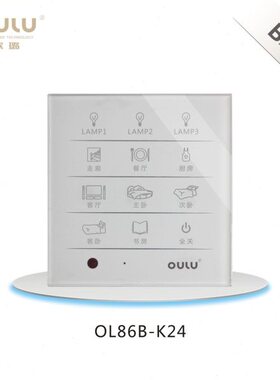- 墙壁开关触摸开关OL升级A86型智能控多K 璐A24 开86欧K智能开关