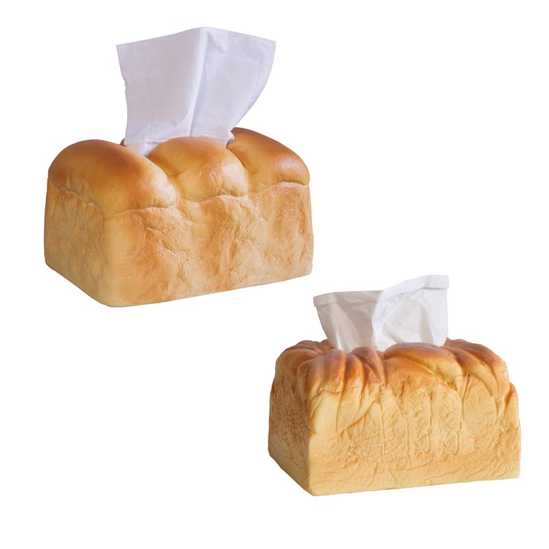 weiweiwei喂原创山形吐司面C包纸巾盒创意收纳摆件车载礼物纸抽盒