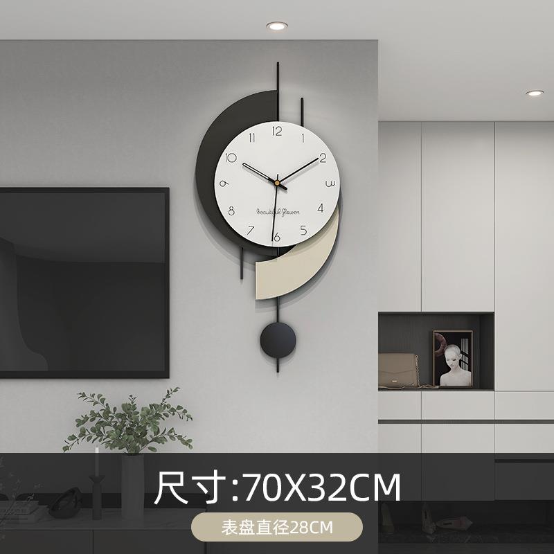 现代简约轻奢钟表k挂钟客厅新款网红家用时尚挂墙时钟创意装饰挂