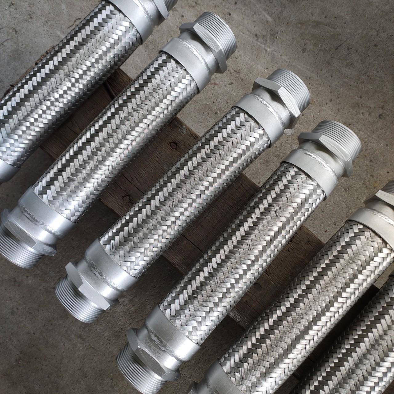 金属软管304不锈钢波纹软管 螺纹法兰软连接软接头