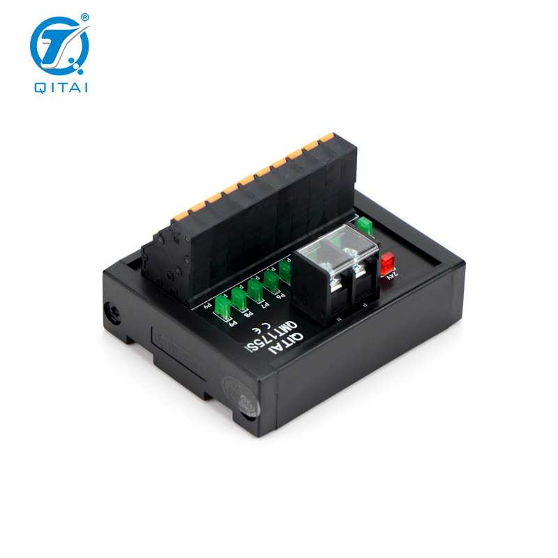 工厂QMT175SL弹簧式端子台24V过流保护自恢复保险直插拔端子板