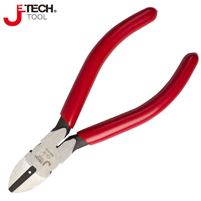 捷科 斜嘴钳斜口钳剪线钳偏口钳子剪钳可剪钢丝铬钒钢5寸DP-5D