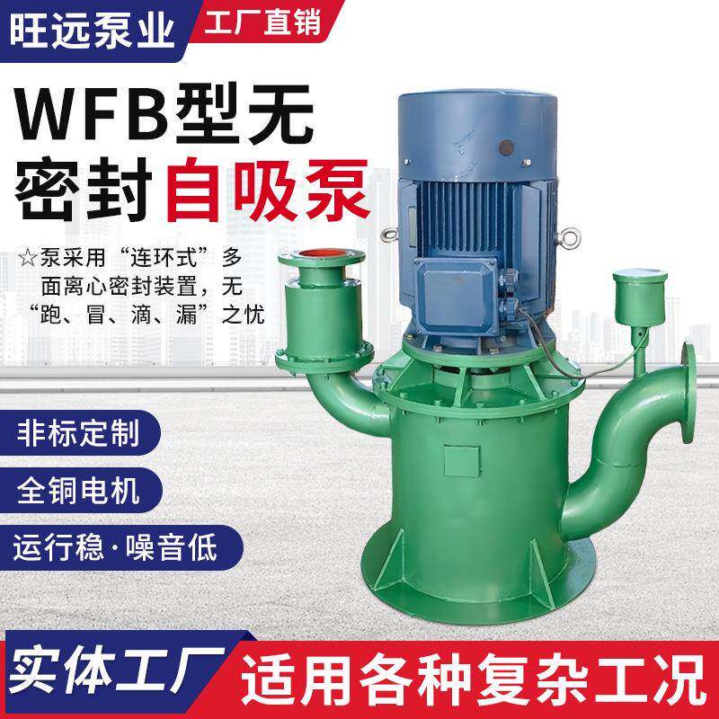 WFB型自吸泵耐腐蚀污水泵不锈钢立式无密封电动空气阀自控自吸泵