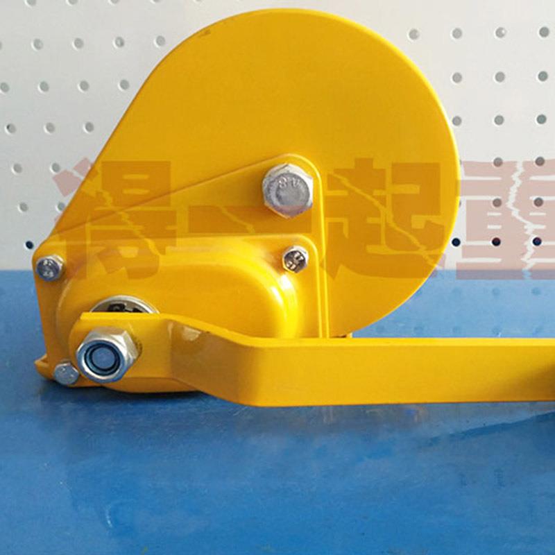 跨境自锁式手摇绞盘重型钢丝绳1800磅自锁刹车绞盘手动绞盘