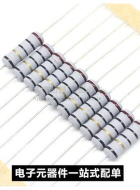 绕线保险丝电阻 KNP 1/2W 0.5W 10欧 56R 长9mm 直径3mm