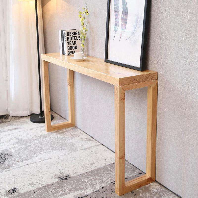 新中式玄关桌实木长条窄桌墙边桌过道条案条几供桌玄关台玄关柜子