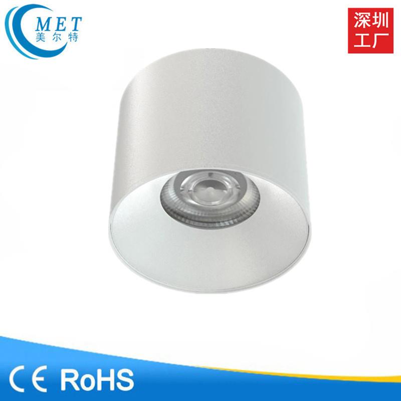 厂家直销 8寸10寸明装射灯 大功率明装吸顶射灯 高空明装COB筒灯