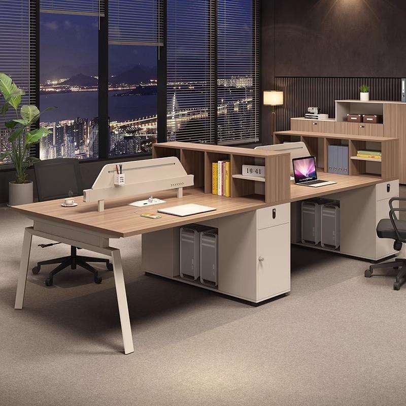 办公桌椅组合简约职员桌现代员工桌屏风卡座办公室员工位四六人位