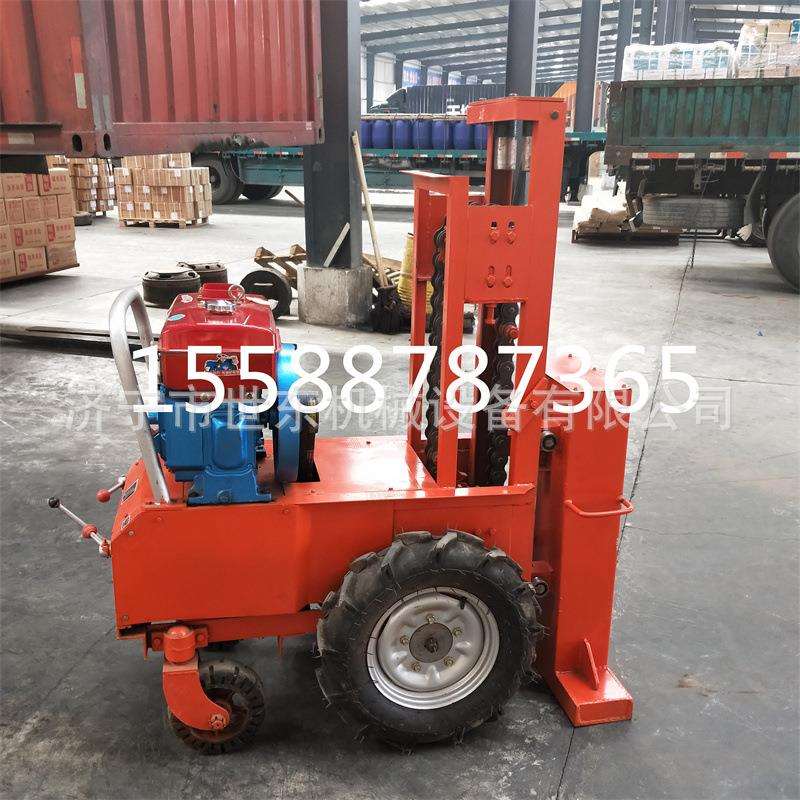 链条式打夯机价格 路面砸夯机视频 柴油路面夯实机链条