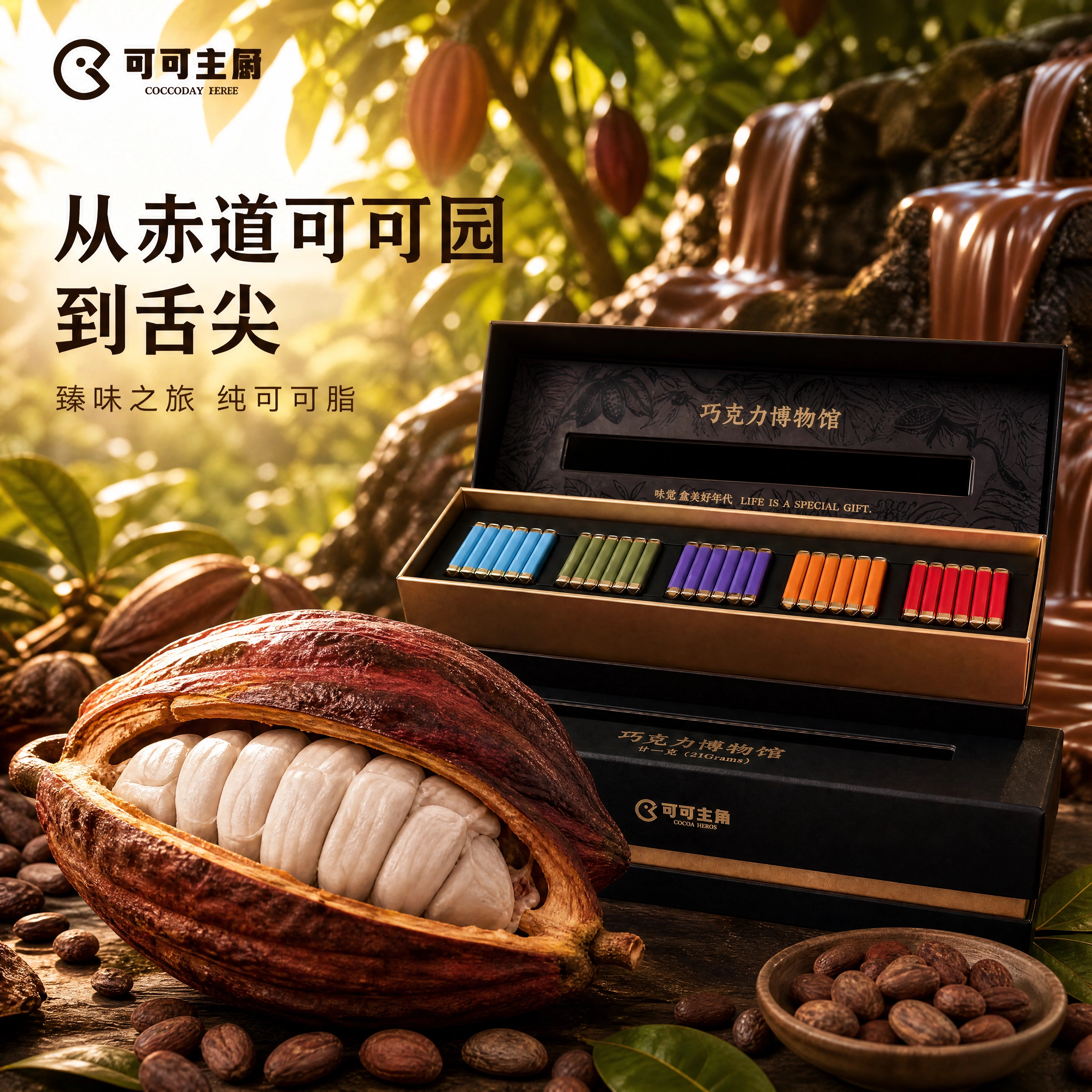 【可可主角】巧克力 博物馆 黑巧礼盒 冠军明星推荐 果味黑巧组合