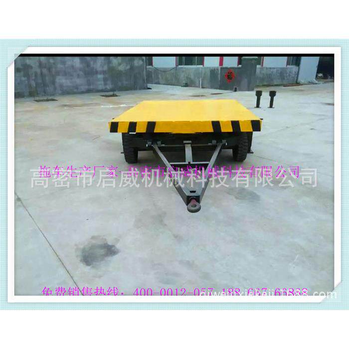 8吨平板拖车可升降支撑全挂拖车货源供应厂家供应