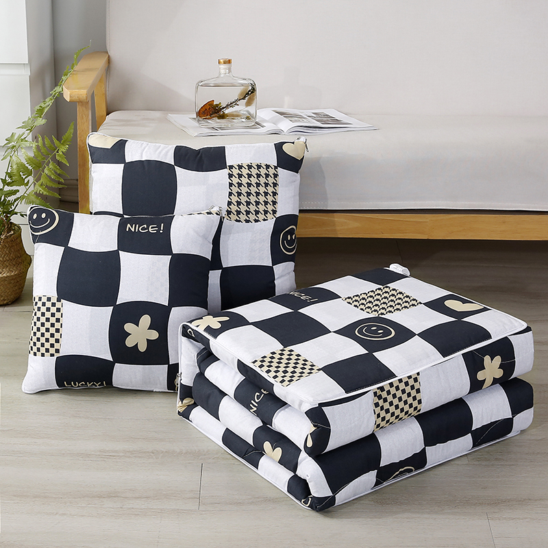 多功能抱枕被子两用夏q季二合一办公室汽车用午睡靠枕靠背垫棉质