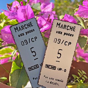 铁艺插片标牌标签日系杂货韩系花盆装饰插牌法式复古做旧花插挂件