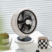 静音宿舍插电清凉夏 办公室一桌面家用5叶 电风扇 摇头风扇台式