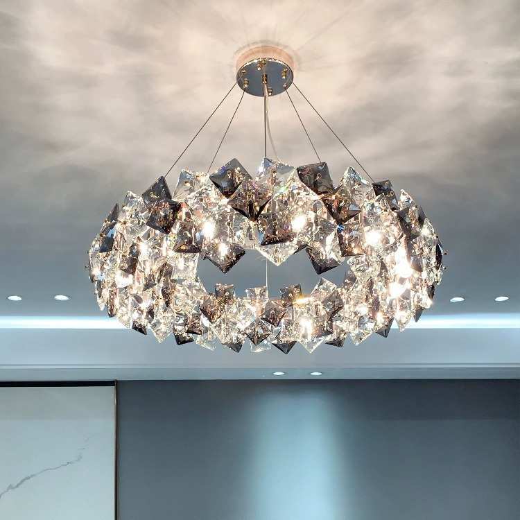 后现代轻奢水晶吊灯客厅灯简约现代大气卧室灯餐厅灯2025年新款
