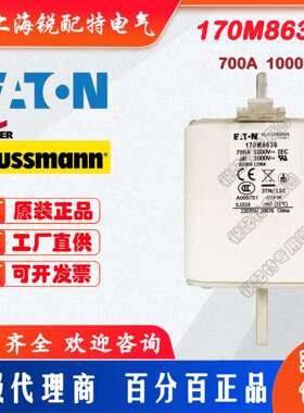 170M8636快速熔断器 1000V 700A 巴斯曼BUSSMANN快速熔断器