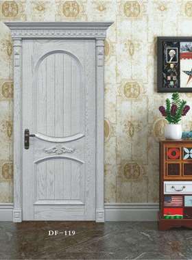 成都厂家供应中式白色实木雕花复合门 欧式实木复合门烤漆门