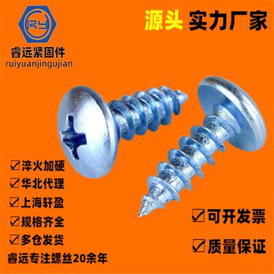 上海产高强度大扁头十字自攻螺丝钉伞头自攻大头自攻螺丝M3M4M5m6