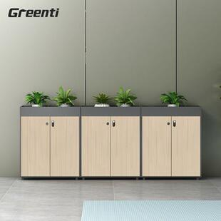 简约新款办公区隔断柜花槽柜办公室文件柜矮柜储物柜档案柜资料柜