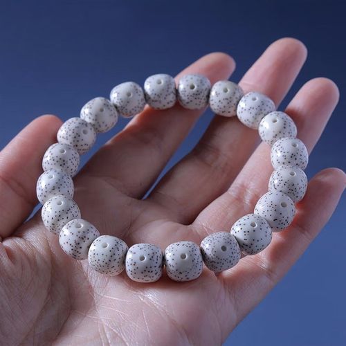 毕业级海南原生态星月菩提子正月大留白单圈V桶珠男女手链