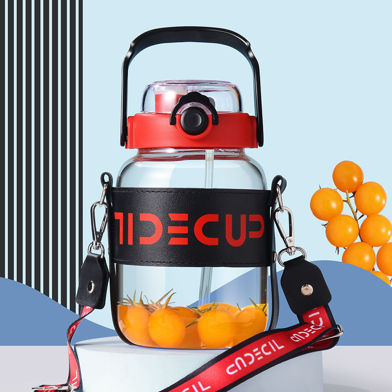 玻璃大肚杯大容量吨吨桶女款1000mDl夏天水杯耐高温水壶男2022新