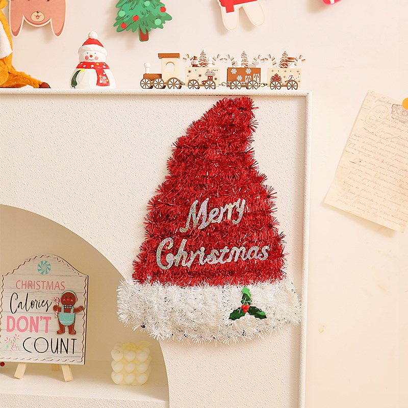 圣诞树袜老人雪人摆件圣诞节装饰品挂件店铺O橱窗氛围场景布置道