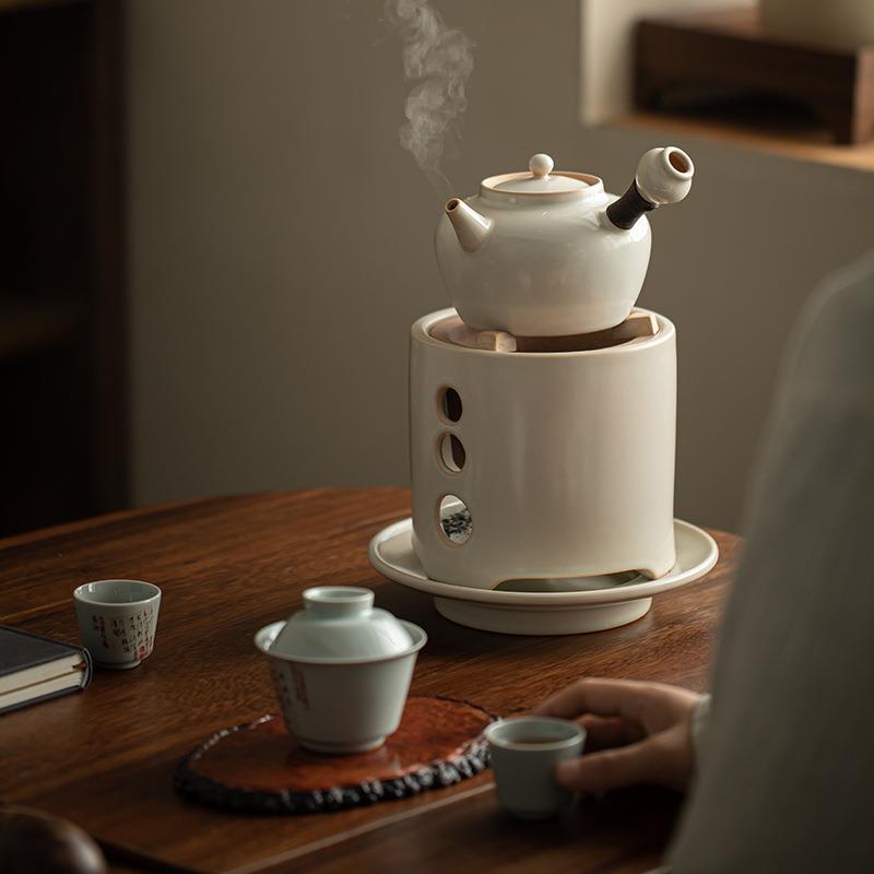煮茶炭炉户外烧家用风炉围炉煮茶器水泡茶小火橄榄碳炉中式煮茶壶