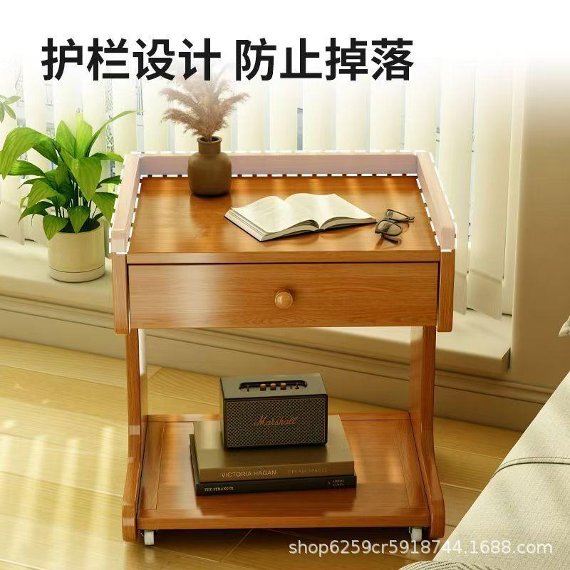 厂家直销床头柜子小型家用卧室收纳柜置物架出租房用小边几可移动