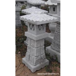 惠安石雕厂家石灯笼雕刻 庭院户外地灯 大理石石灯笼园林景观装饰