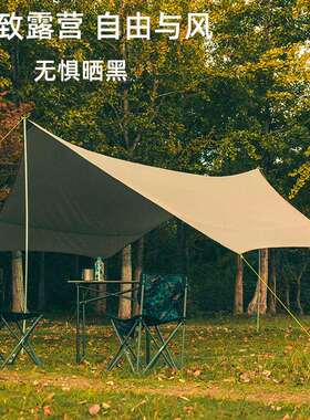 BLUEFIELD蓝色领域 原牧六角天幕 多功能涂银防水天幕凉棚