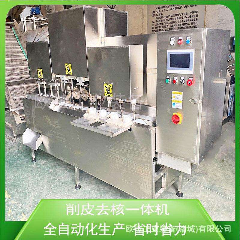 枇杷削皮去核设备 全自动商用带核水果去皮去核机 去核加工生产线