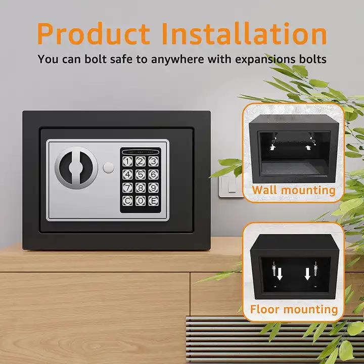 指纹保险柜家用小型保险箱防盗家庭办公小型儿童密码可存可储蓄罐