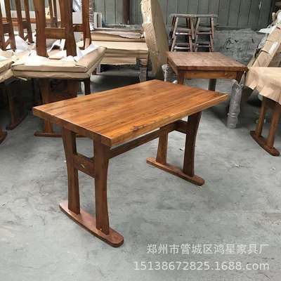 厂家餐桌椅快餐店组合小饭店快餐饭店面馆餐馆一桌四椅子