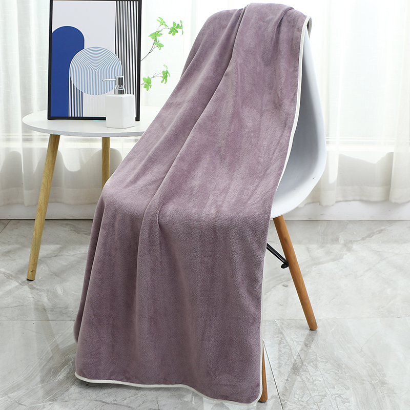 美容院浴巾c按摩家用洗澡女床单铺床专用加大号毛巾吸水不掉毛log