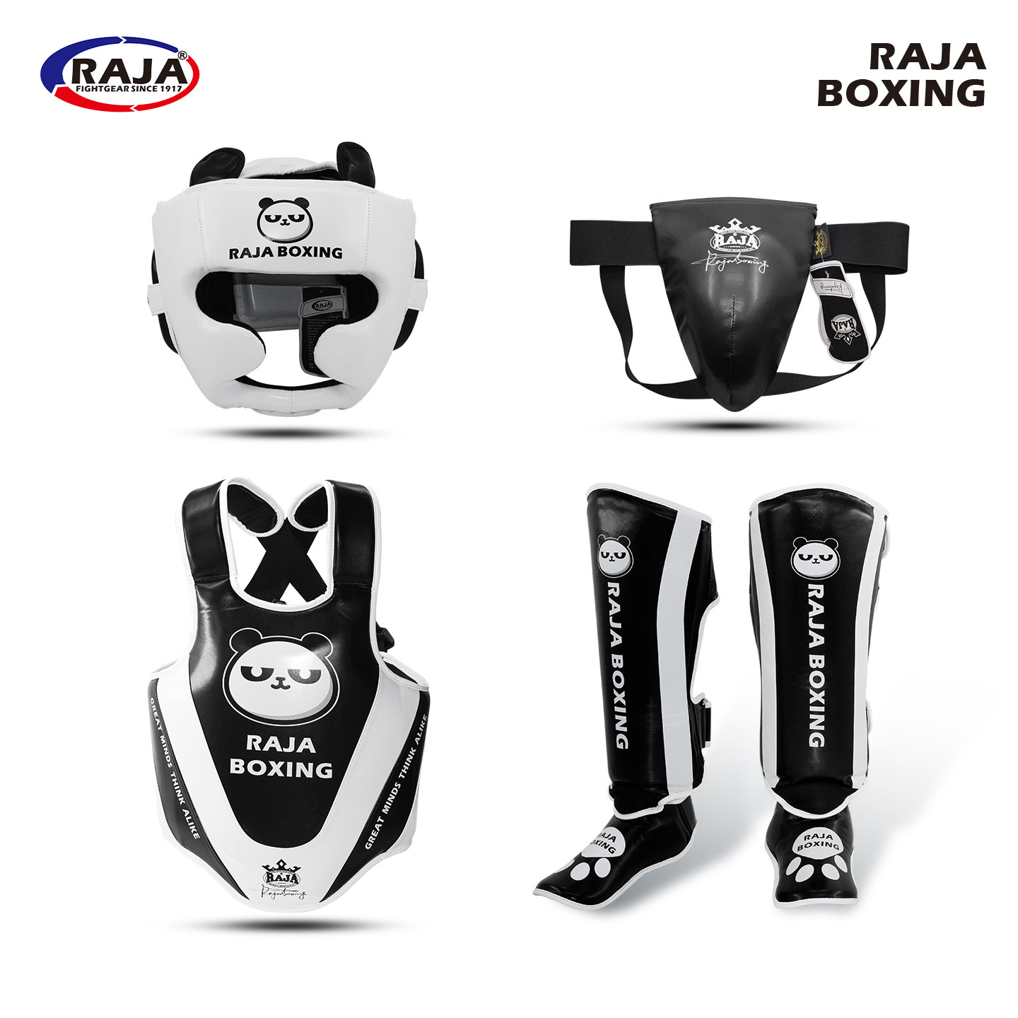 raja熊猫儿童搏击护具训练套装