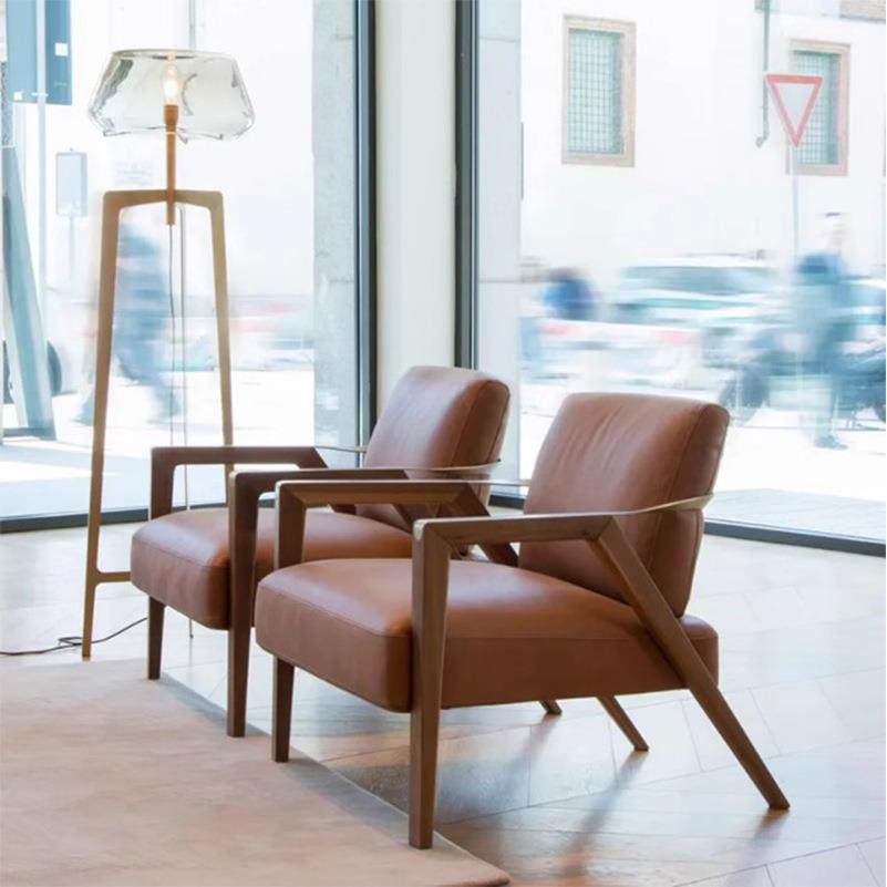 中式轻奢实木简约皮艺单人沙发椅设计师新款售楼处阳台洽谈休闲椅,农机/农具/农膜,其它农用工具,淘宝优惠券,粉丝福利购,淘宝优惠卷