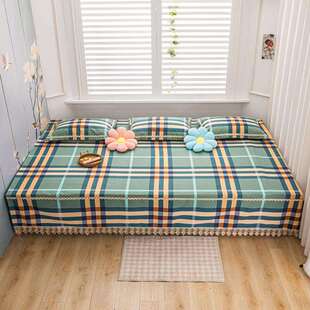 新款 全棉防滑 老粗布 塌塌米垫 东北大炕 床垫床单 炕垫炕盖