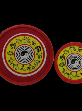 老式传统八卦镜十二生肖八卦图玻璃镜挂门口随身带护身镜圆形中式