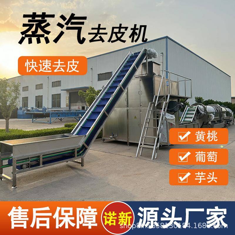 诺新机械果蔬蒸汽去皮机高温爆皮脱皮设备葡萄黄桃去皮