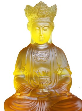 琉璃毗卢观音菩萨佛像摆件坐像观世音观自在神像家居供奉佛堂摆设