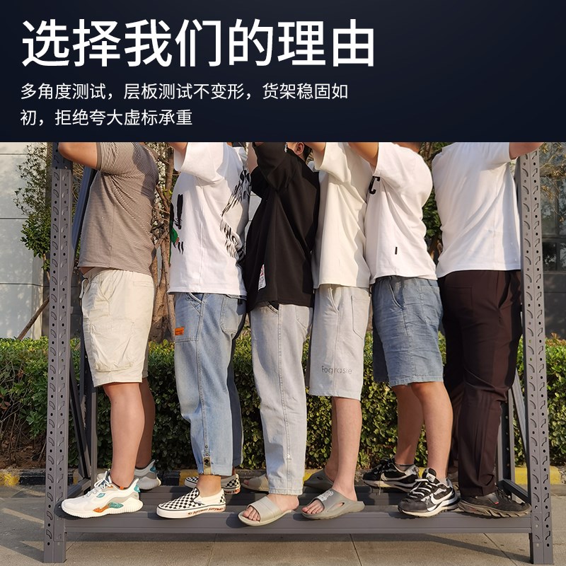 重型仓储仓库货架置物架多层中型储物架地下室货物架铁架子杂物架