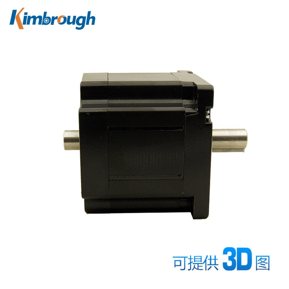 二相86双轴步进电机力矩4.5NM电流6A轴径14四线机身长80MM