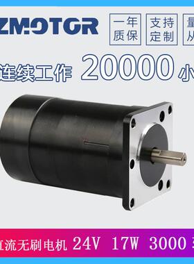 厂家直销57直流无刷电机57BLY45-23024V3000转17W自动化设备