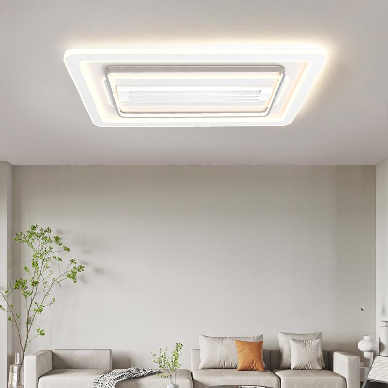 【折扣价】超薄无叶风扇客厅灯带风扇2025新款静音卧室吸顶灯中山