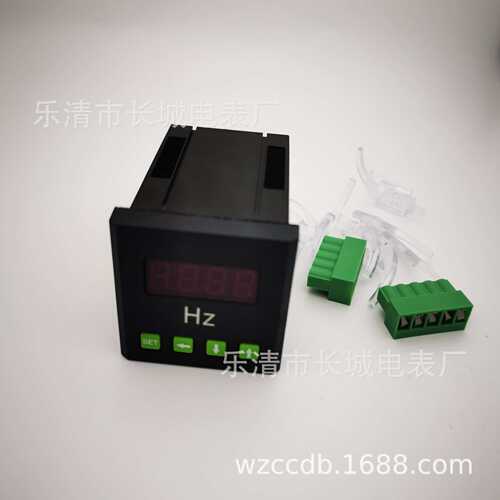 乐清市长城电表厂 DP48  50HZ 10V 数显直流频率表 黑壳 开孔45X4