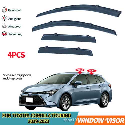适用丰田卡罗拉旅行版晴雨挡Corolla Touring 2019+Window visor