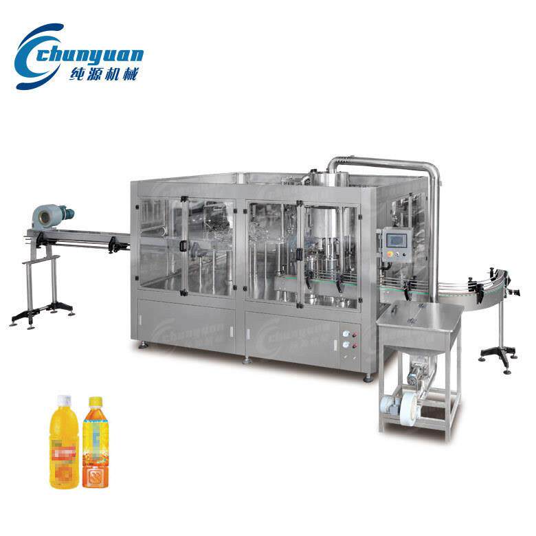 厂家供应小瓶全自动果汁饮料灌装设备热灌装机械果汁灌装设备